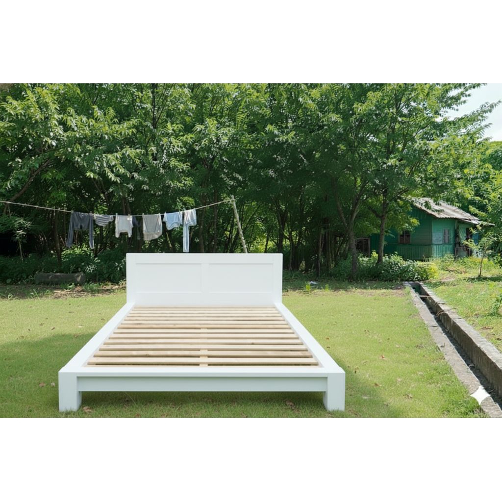 Dipan kayu minimalis ukuran 160x200 No 2/Ranjang kayu minimalis/Tampat tidur pendak/Dipan lesehan