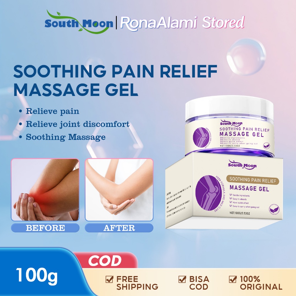 Ready South Moon Gel Sendi Glukosamin 100g Soothing Pain Relief Massage Gel Pijat Krim Kolagen Nyeri
