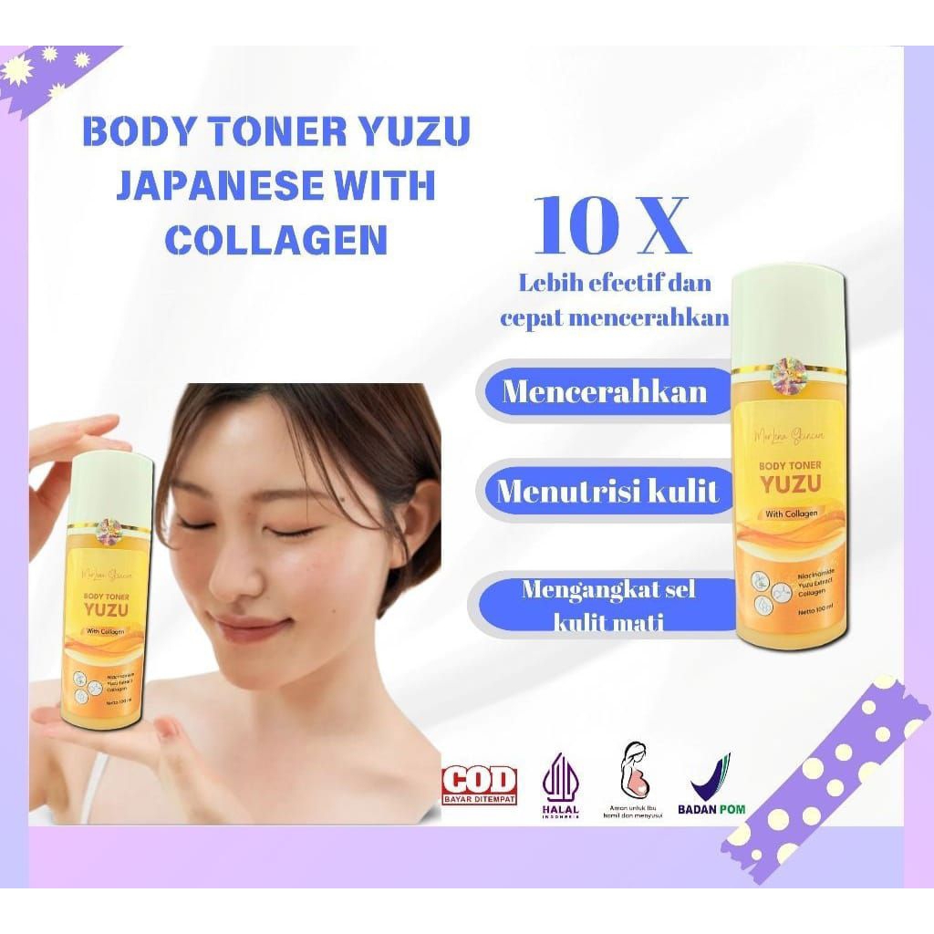Body toner badan LIME YUZU WITH COLLAGEN