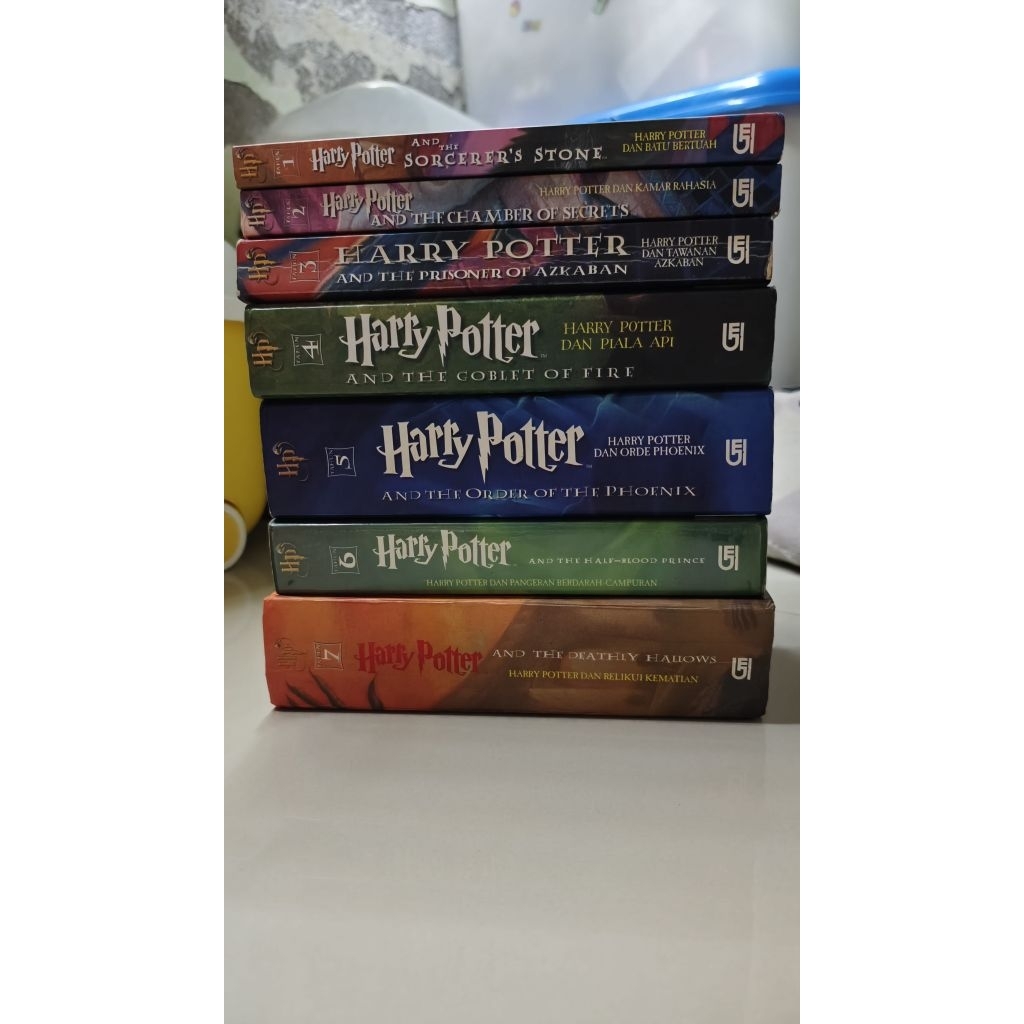 Preloved Set Harry Potter 1-7 Original Bahasa Indonesia