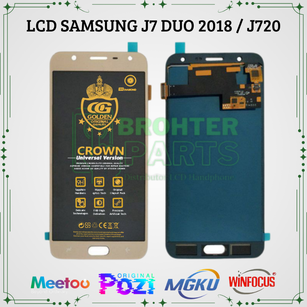 LCD SAMSUNG J7 DUO 2018 / (SAMSUNG GALAXY J7 DUO) / J720 TOUCHSCREEN FULLSET COMPLETE ORIGINAL