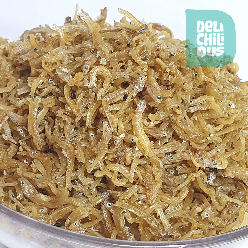 Ikan Teri Medan Crispy Ikan Anchovy Teri Goreng Garing Ikan Teri Asin Cemilan Anak-anak Bergizi Ikan