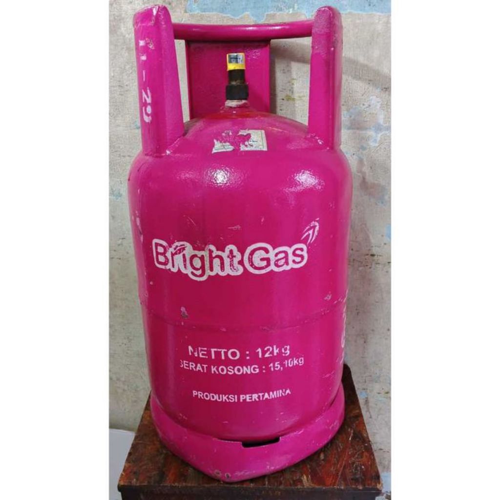 bright gas 12kg tabung + isi