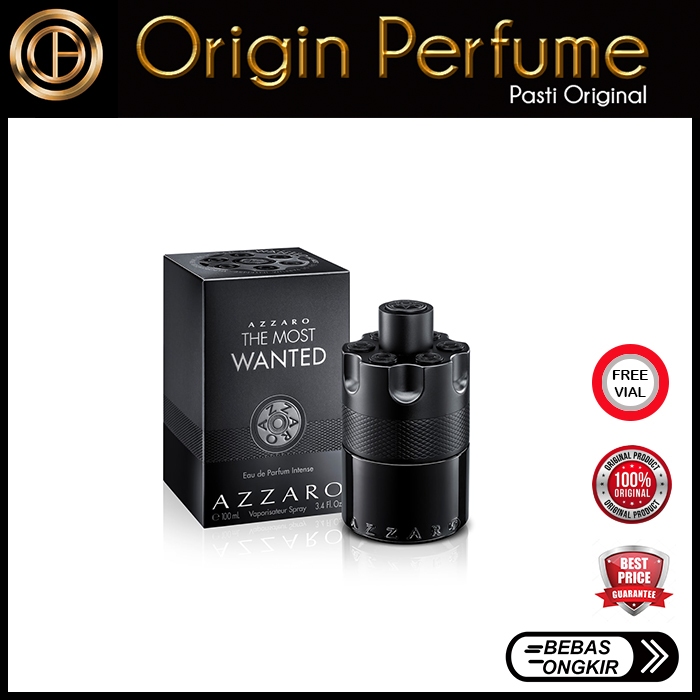 AZZARO THE MOST WANTED EDP INTENSE FOR MEN 100 ML ORIGINAL