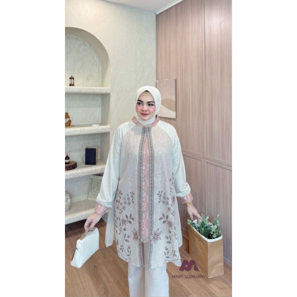 anggun tunik by hmf luxury terbaru /tunik hmf