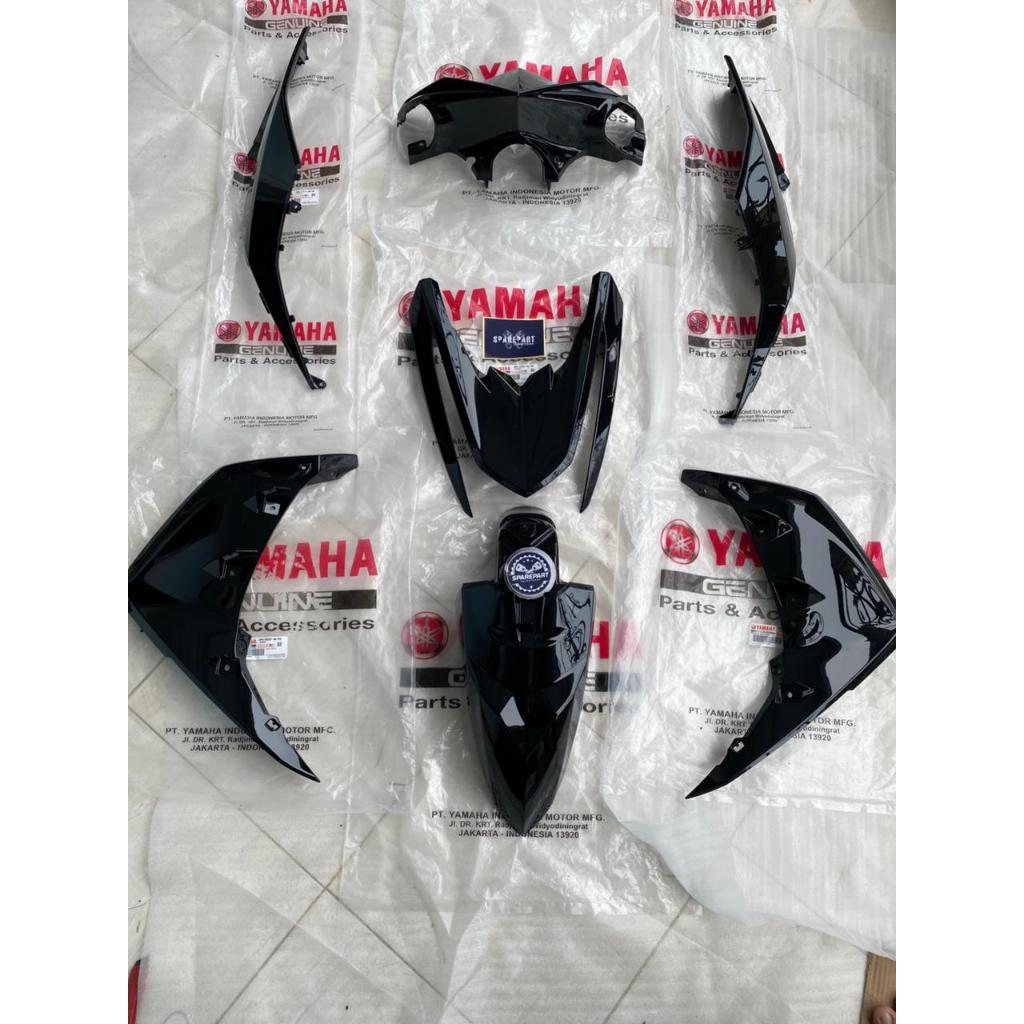 BODY SET KAP SET HALUS MIO M3 HITAM  ORIGINAL YAMAHA 2PH