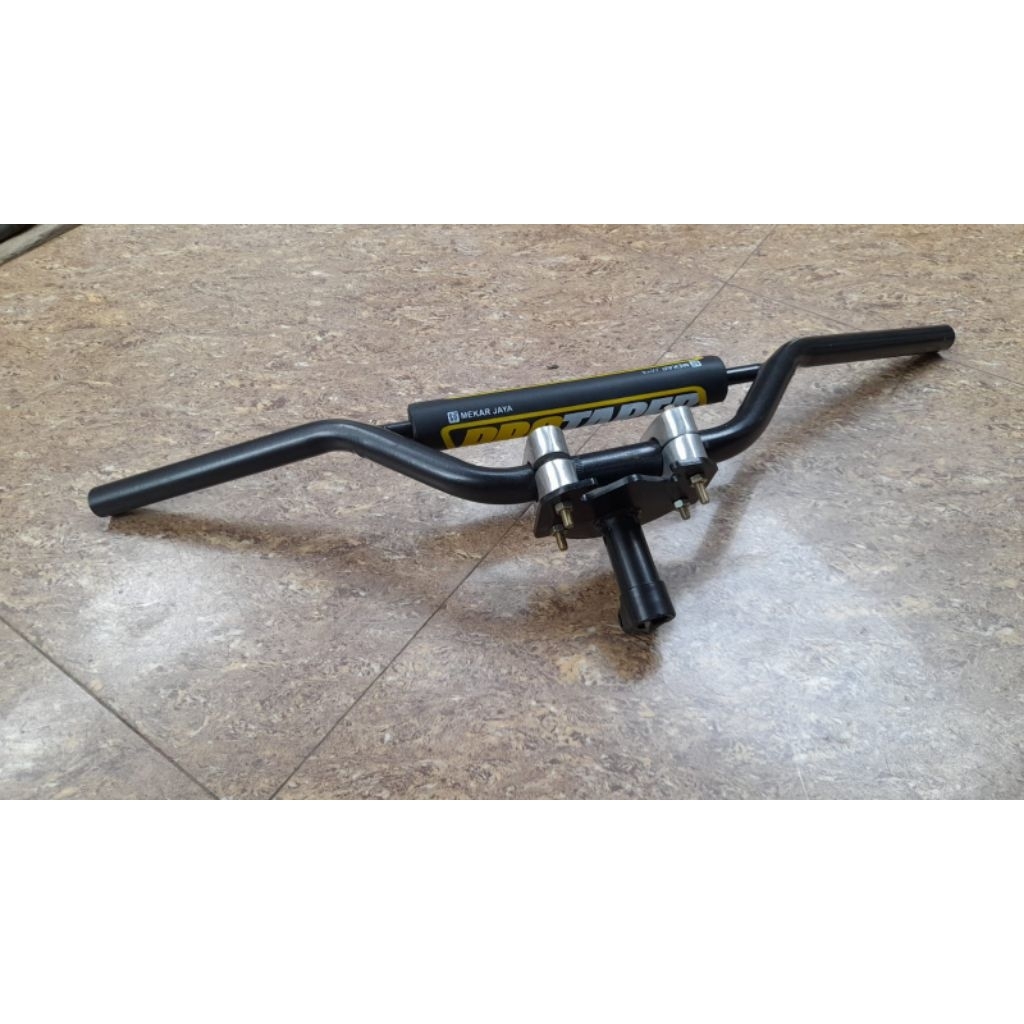 paket komplit stang trail+dudukan stang untuk motor bebek yamaha