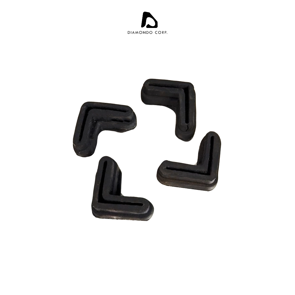 Karet Besi Siku Hitam