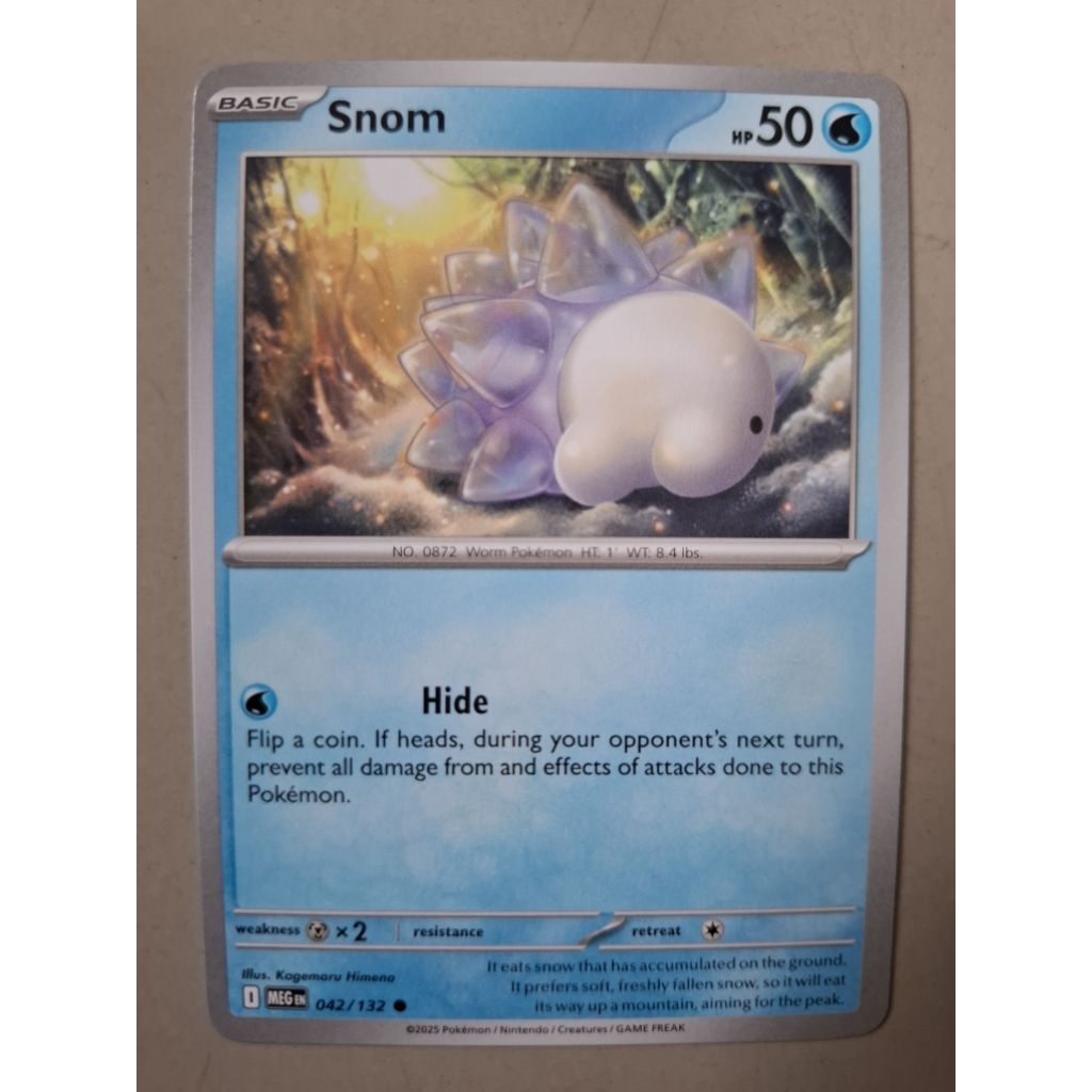 kartu pokemon original common Snom MEG 042/132