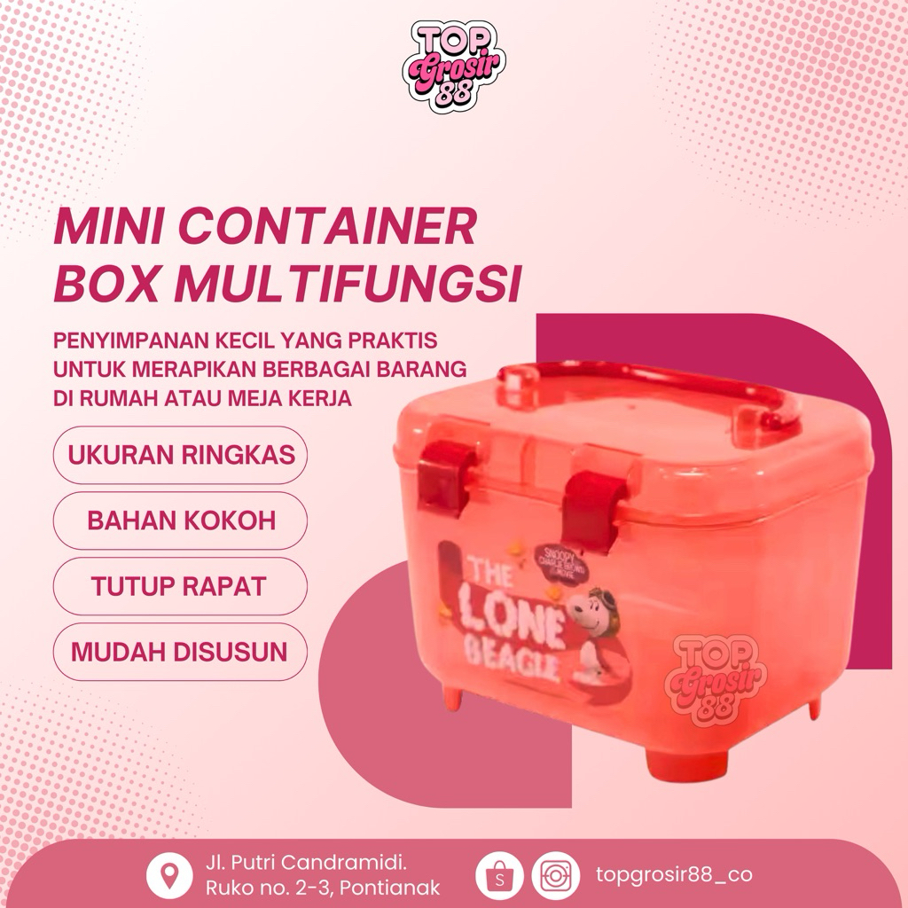 Container Mini Box Serbaguna | Goodie Bag Souvenir Ulang Tahun | KONTAINER TEMPAT PENYIMPANAN SERBAG