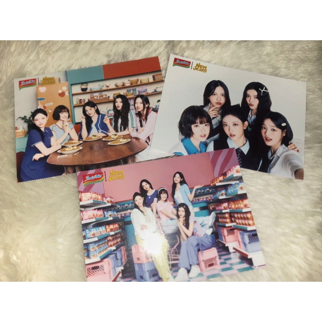 READY NEW JEANS POSTCARD INDOMIE SET