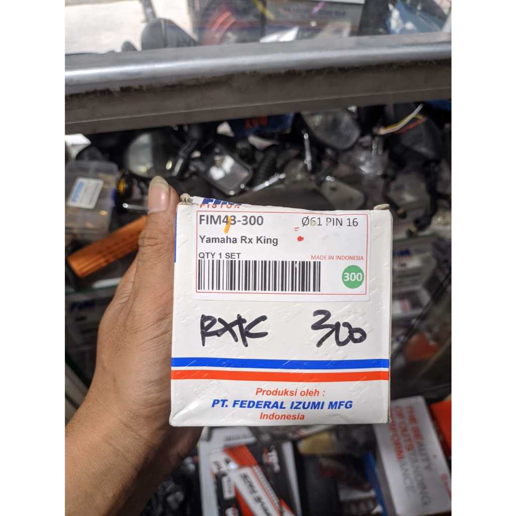 PISTON FIM RACING OS 300 RX KING RXKING ORIGINAL SET RING PISTON CLIP
