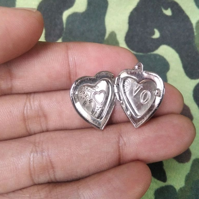 bandul kalung dogtag bisa pasang foto pasangan liontin love cinta gantungan tas kunci foto couple ba