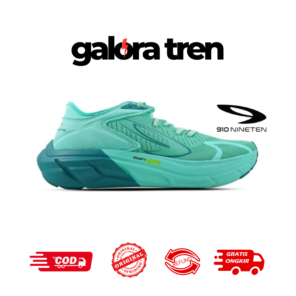 910 Nineten HIROSHI HIJAU TOSCA HIJAU TUA - Sepatu Lari / Hiroshi Hijau Tosca 910 Nineten