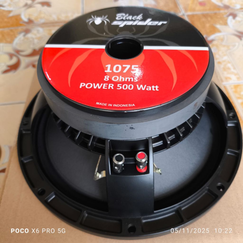 BLACK SPIDER 1075 SPEAKER KOMPONEN 10 INCH