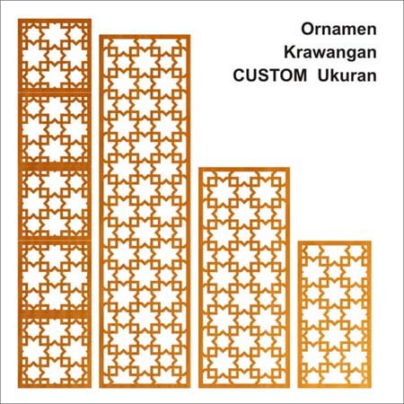 Krawangan Ornamen Hiasan Dinding Kayu Motif Ukir – Dekorasi Rumah Estetik & Elegan