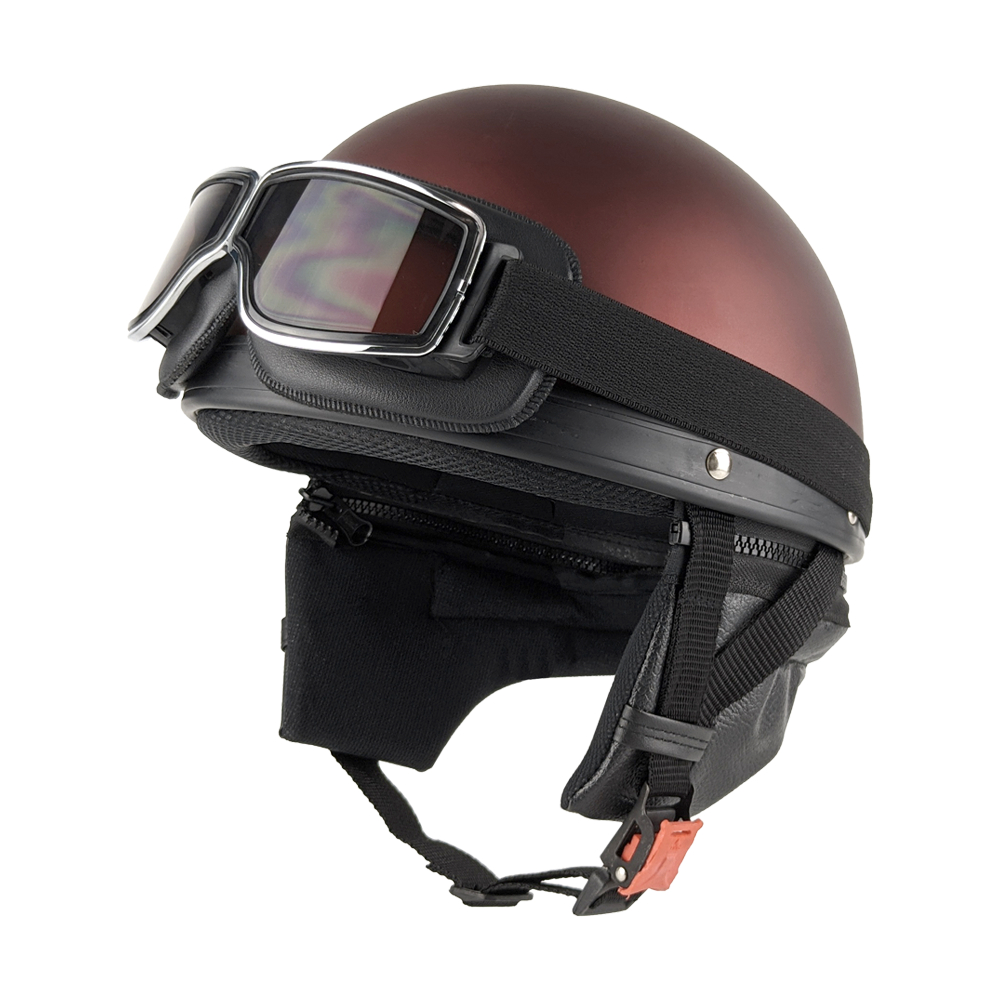 Helm Retro Pilot Dewasa  Kacamata Goggles  Desain Stylish Unik Nyaman Dipakai