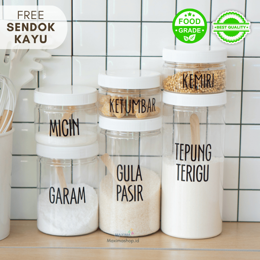 [Part 2] Toples Bumbu Dapur  / Toples Bumbu / Toples Dapur / Wadah bumbu