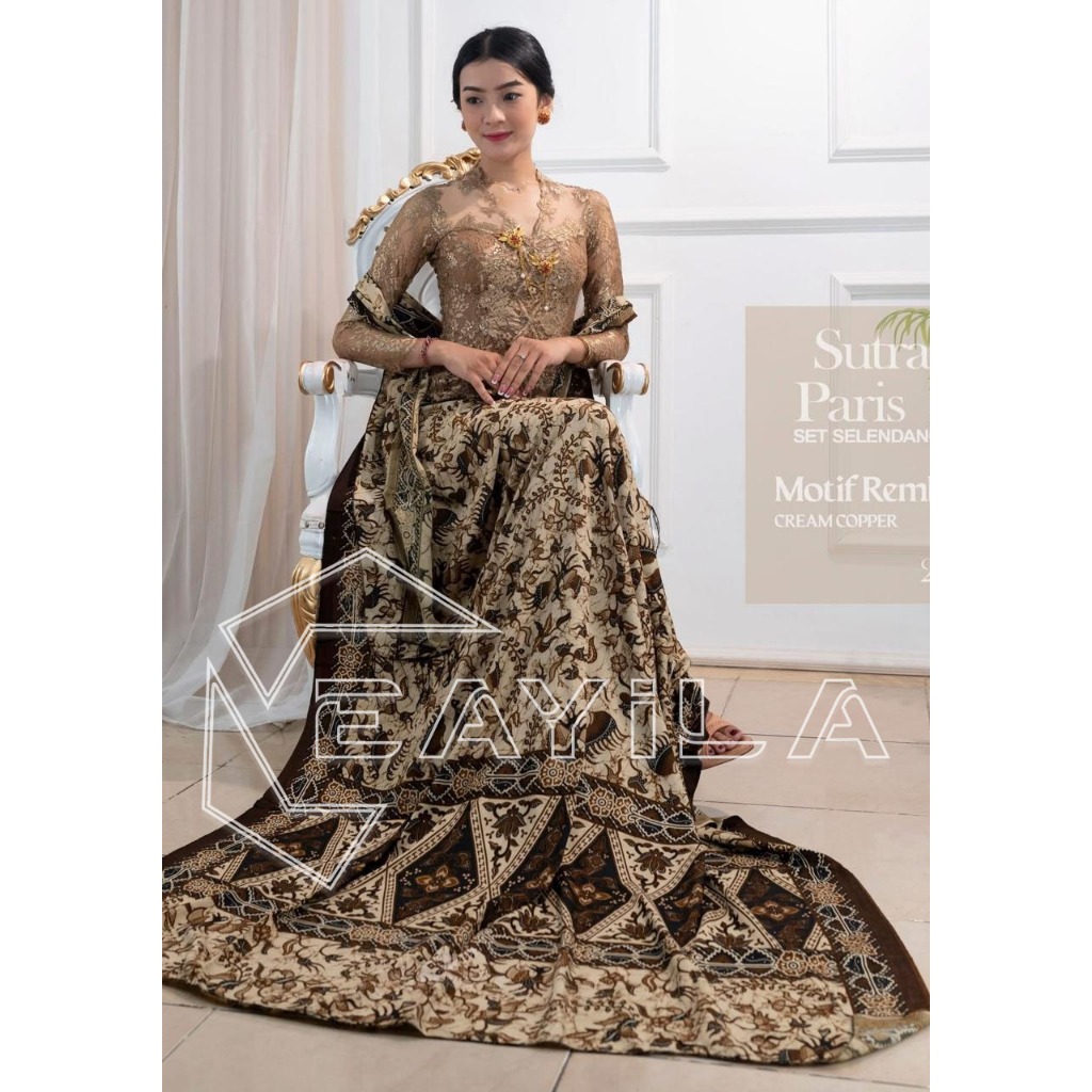 Lembaran Kamen Kain Sutra Paris Premium Kamben  Bali Endek Jumputan Kebaya Bali - Eayila