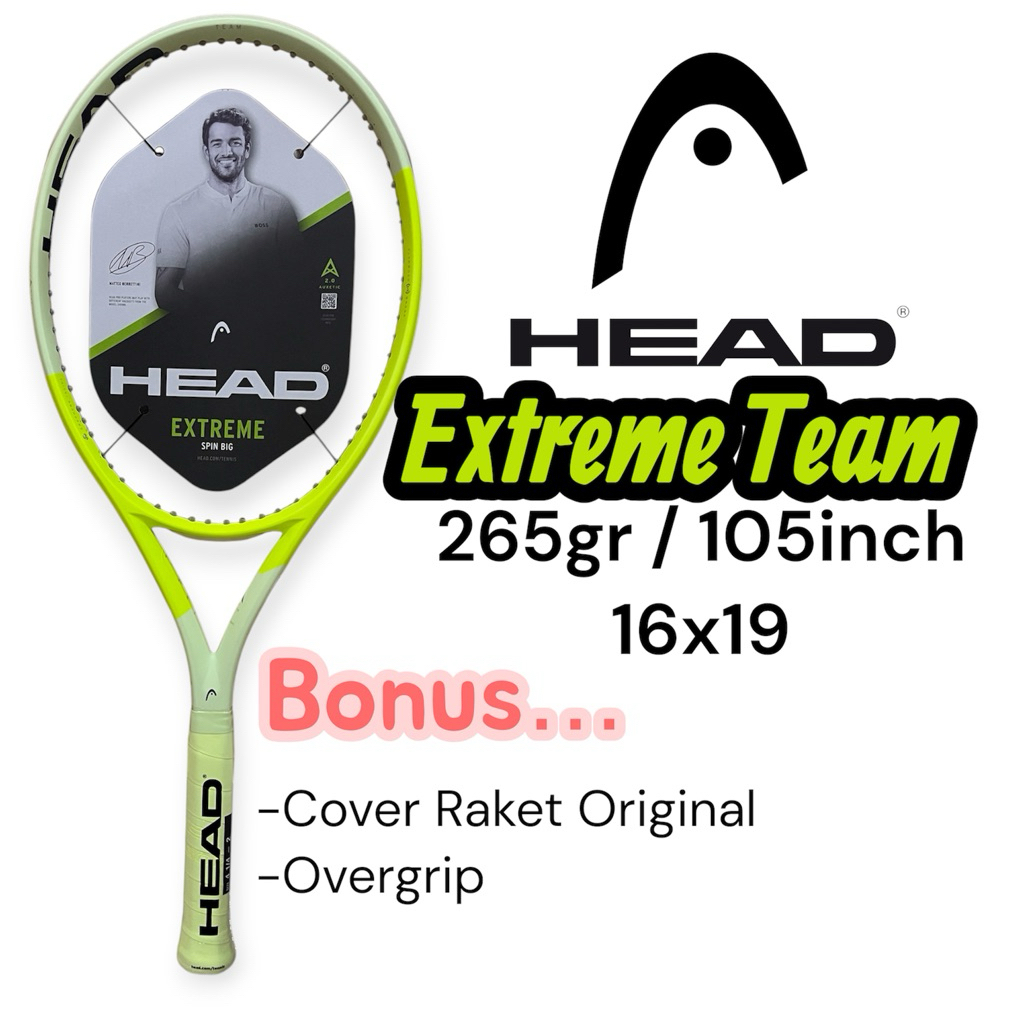 Raket Tenis Head Extreme Team 265gr 105 inch / Tennis Racket