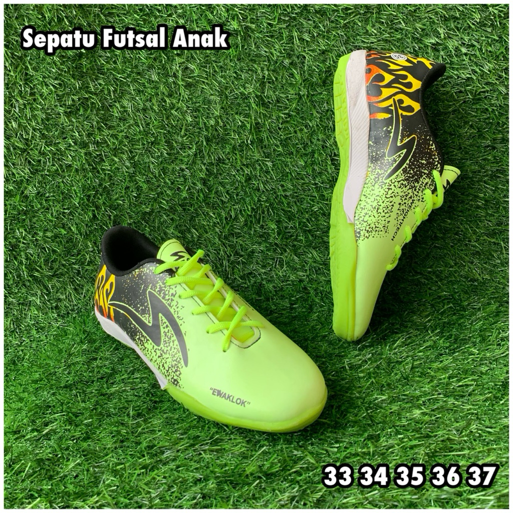 Sepatu Futsal Anak Laki-Laki Size 33-37 Terbaru Premium Quality Sepatu Futsal Anak SD/SMP Best Quali