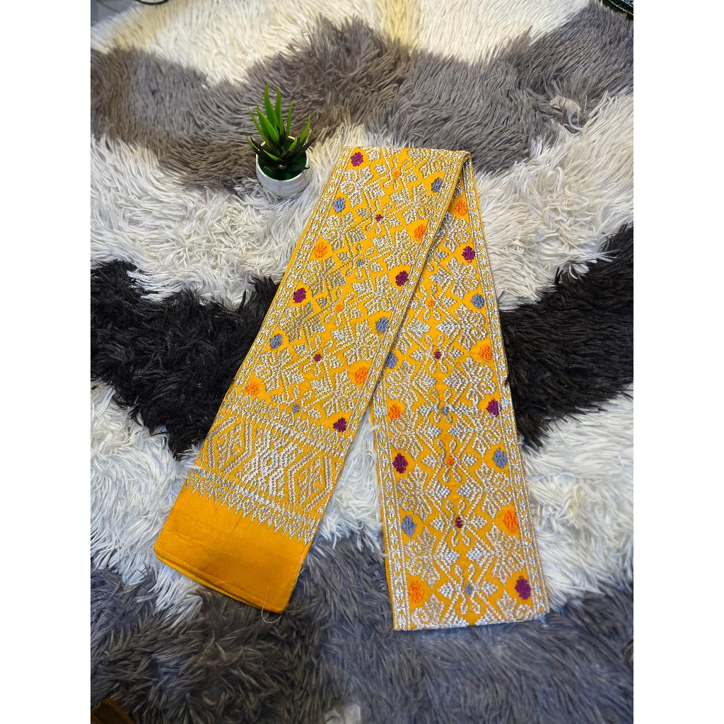 Selendang obi bordir||selendang bali||syal bordir