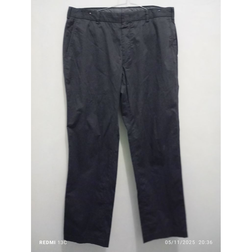 preloved celana panjang kantor pria biru benefit