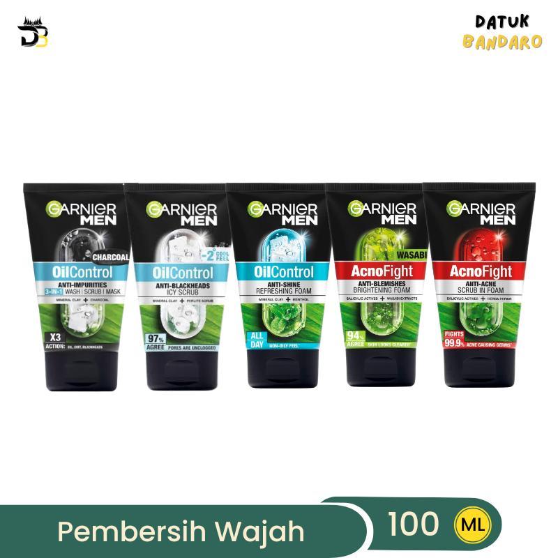 Garnier Men Oil Control Oil Control 3in1 Charcoal Foam 100ML Harga Grosir