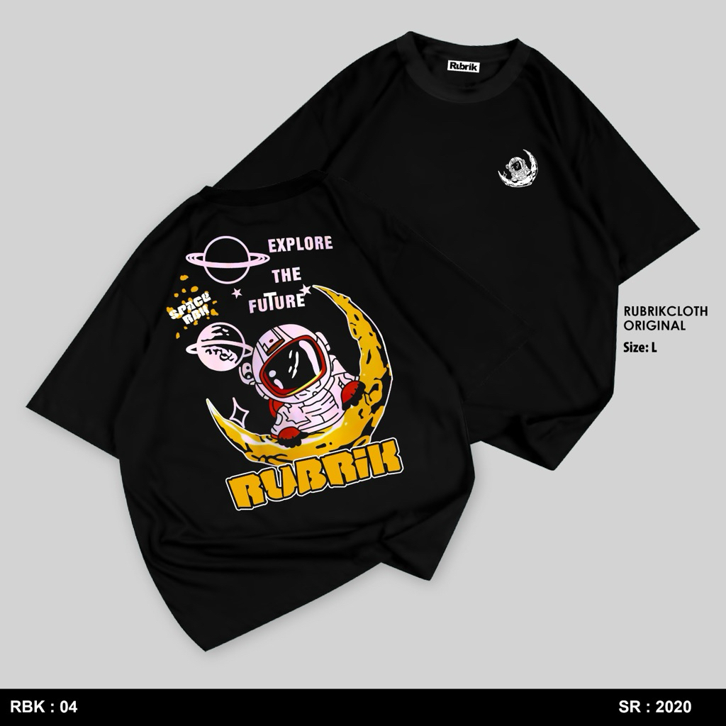 RUBRIK - Kaos Distro Premium / Baju Kaos Distro Pria Wanita / T Shirt Distro 100% Cotton 24s Unisex-