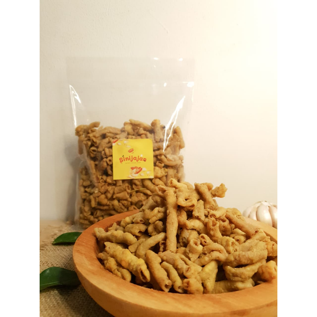 Usus Goreng Crispy Asin Daun Jeruk 1kg 500gr 250gr 100gr