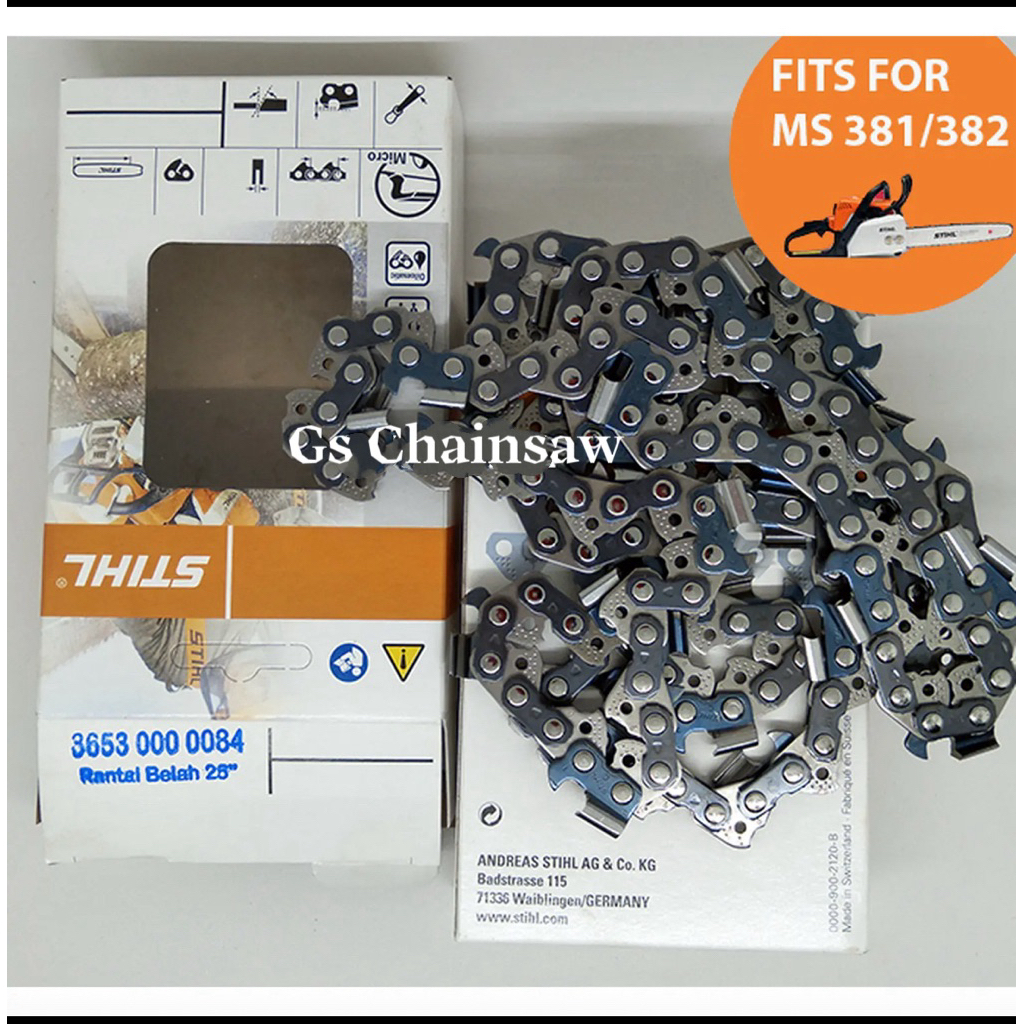 Rantai (Belah)Bar Chainsaw STIHL 25 inch/42 Mata Rantai Senso Bar 25 inch (42T) Bar Laser