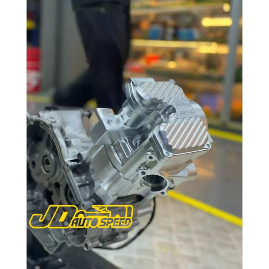 FASSTEK COMBO HEAD CNC BILLET + BLOCK S90 BILLET MX KING & MX135 SIZE 25/28 + 75MM DIJAMIN ORIGINAL