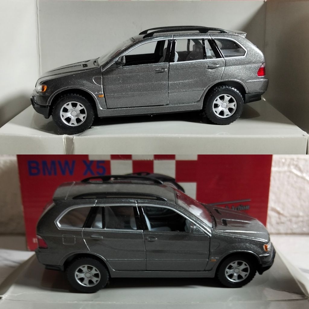 Diecast BMW X5 E51 Suv Dark Grey Skala 1:36