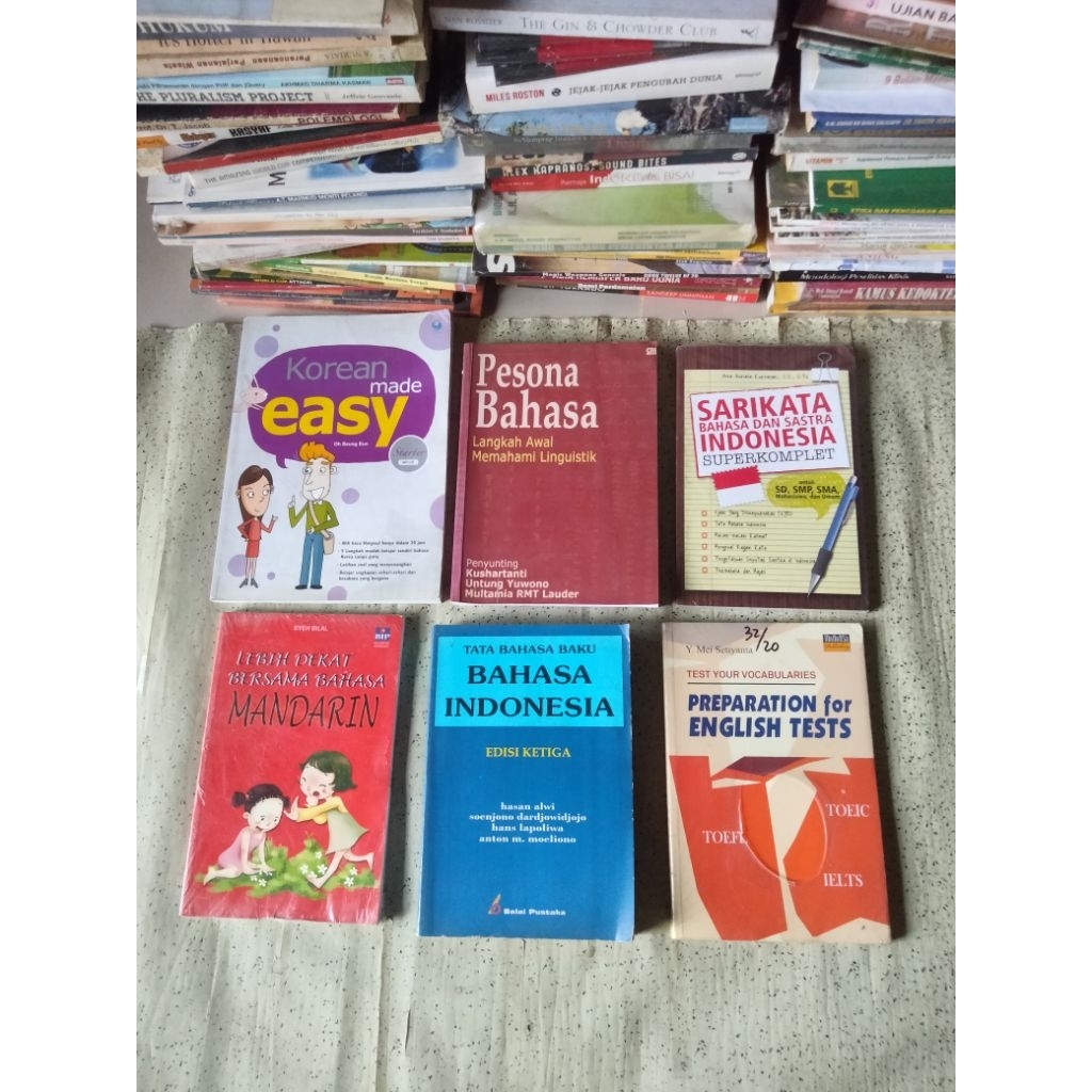 Buku Bahasa, KOREAN MADE EASY, PESONA BAHASA, SARIKATA INDONESIA LEBIH DEKAT... BAHASA MANDARIN, TAT