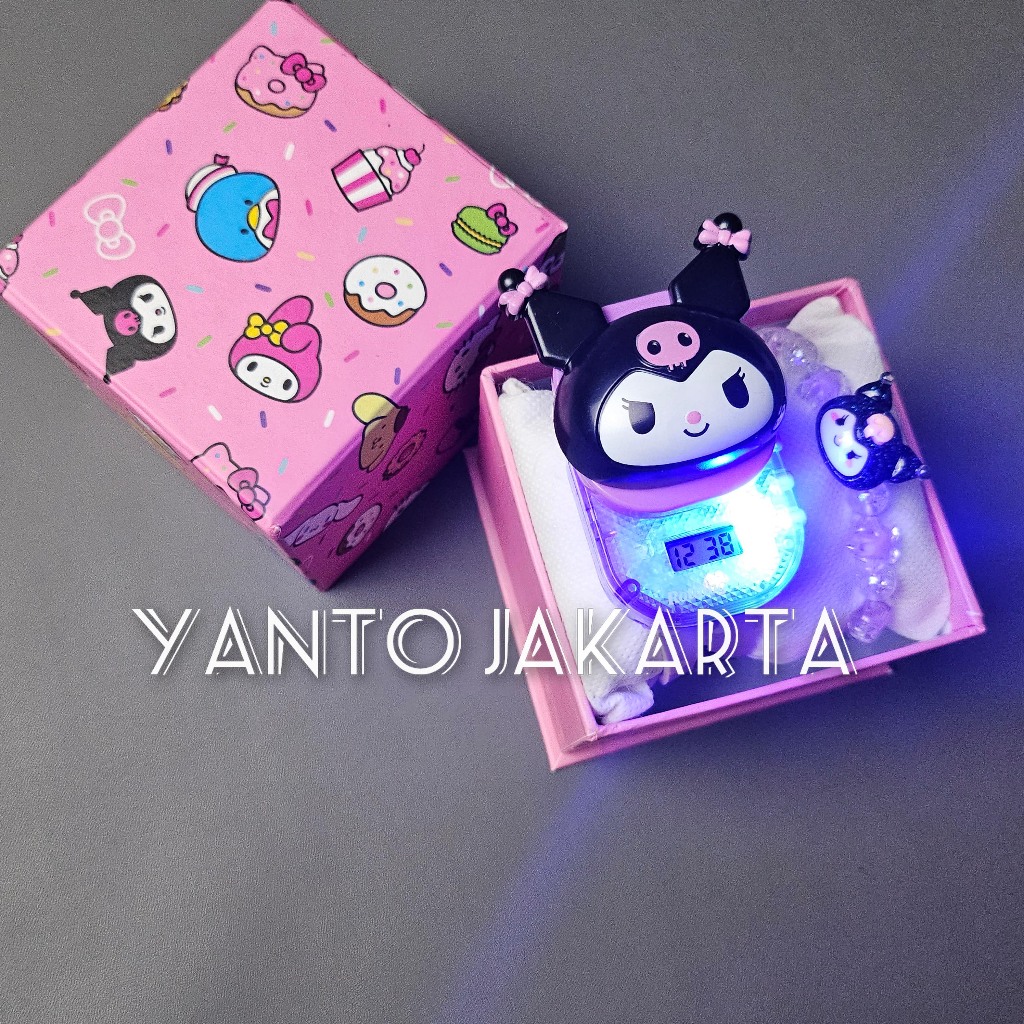 JAM TANGAN ANAK LAKI LAKI PEREMPUAN LAMPU MUSIK ROTASI
