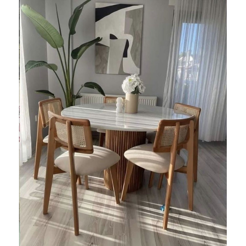 dining set marmer meja makan top marmer meja makan bulat
