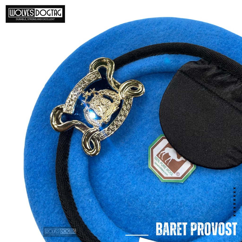 Baret provos / baret propam polri / baret camel provoost / baret Polisi / topi provost / baret biru 