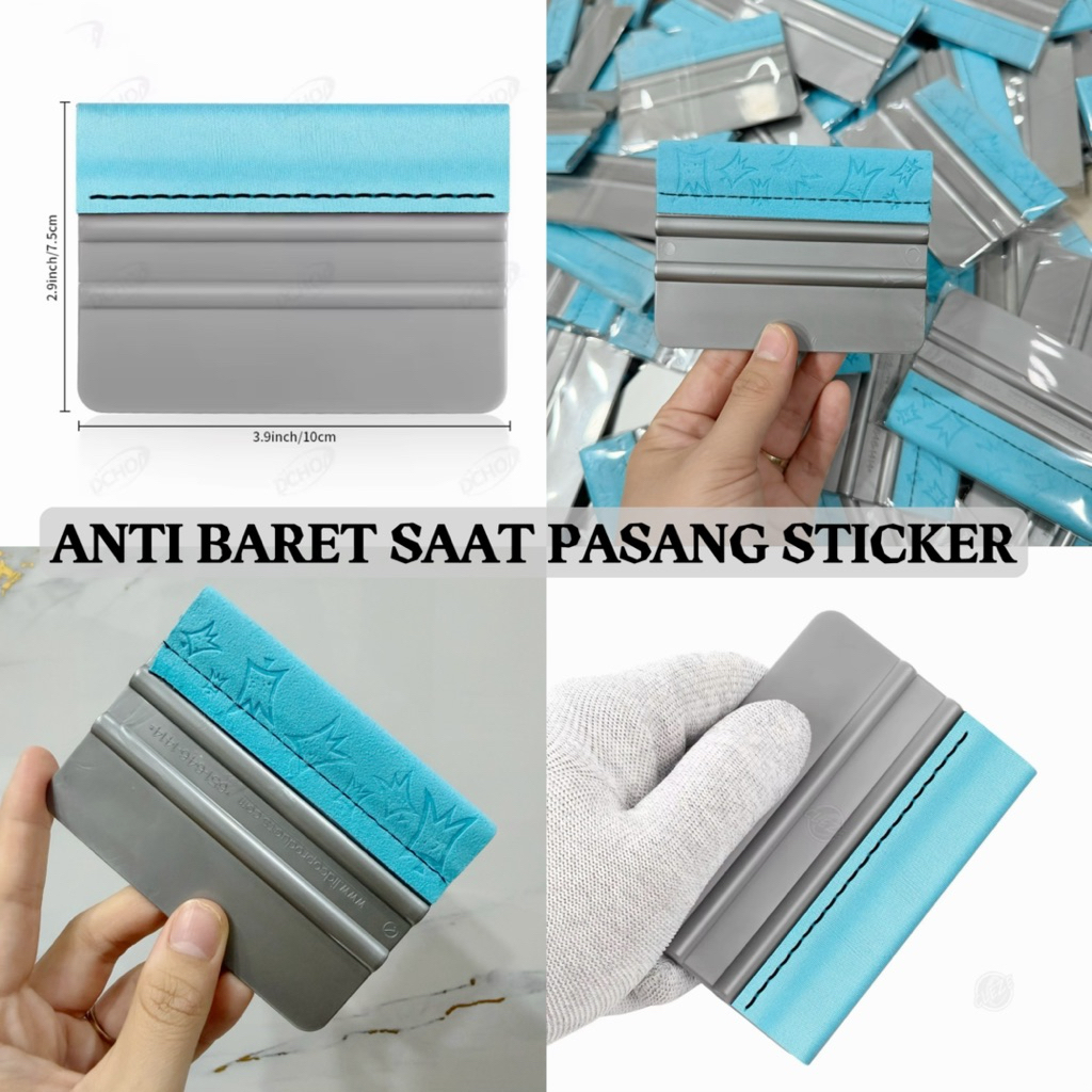 Alat Rakel Pasang Sticker Anti Baret Rakel Bludu