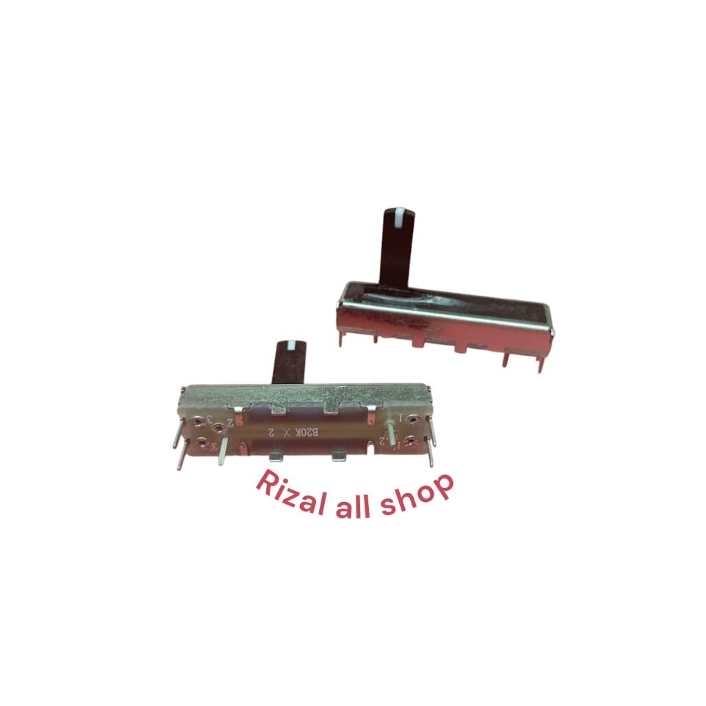 Potensio geser 3,5cm stereo B20k [1buah] potensio geser mixer