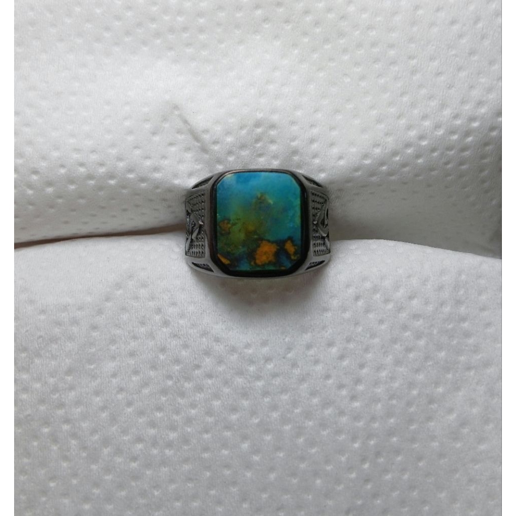 Cincin Bacan Kembang Kotak natural