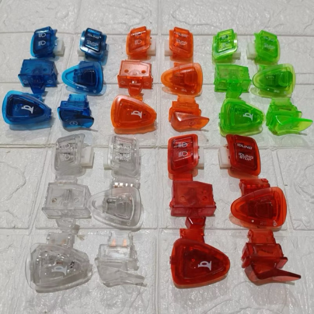 TOMBOL SAKLAR MOTOR HONDA TRANSPARANT VARIASI BEAT FI ESP VARIO SCOOPY REVO DLL SS6