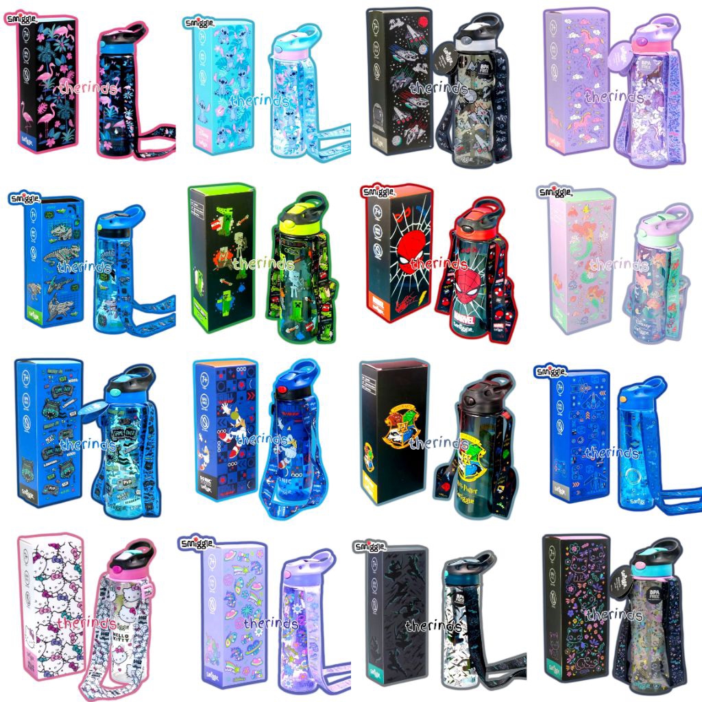 Botol Minum Anak Sedotan Dengan Tali Panjang | Tempat Minum Anak TK dan SD 630ML | Botol Minum 17 Ka