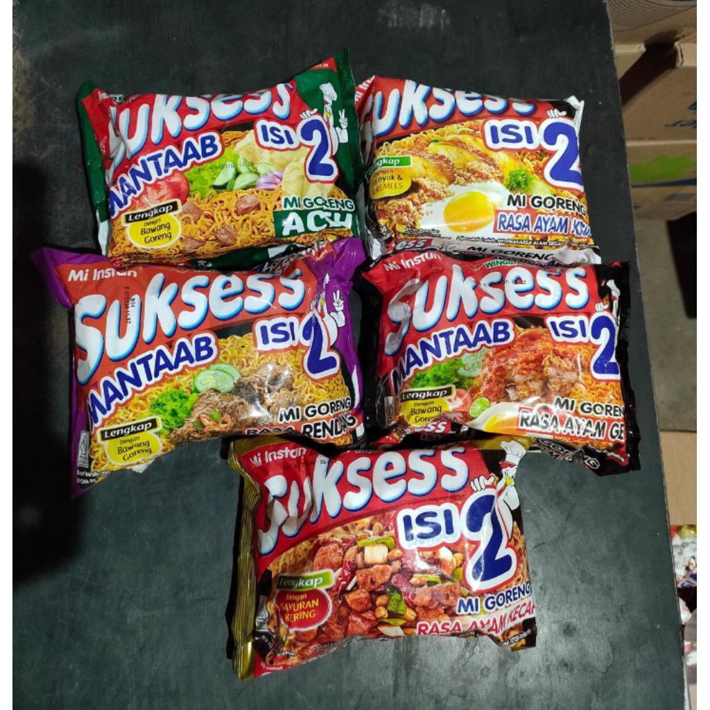 1 dus isi 24 pcs  mie sukses isi 2 mie goreng rasa Aceh/ ayam kremes/ rendang/ayam kecap / ayam gepr