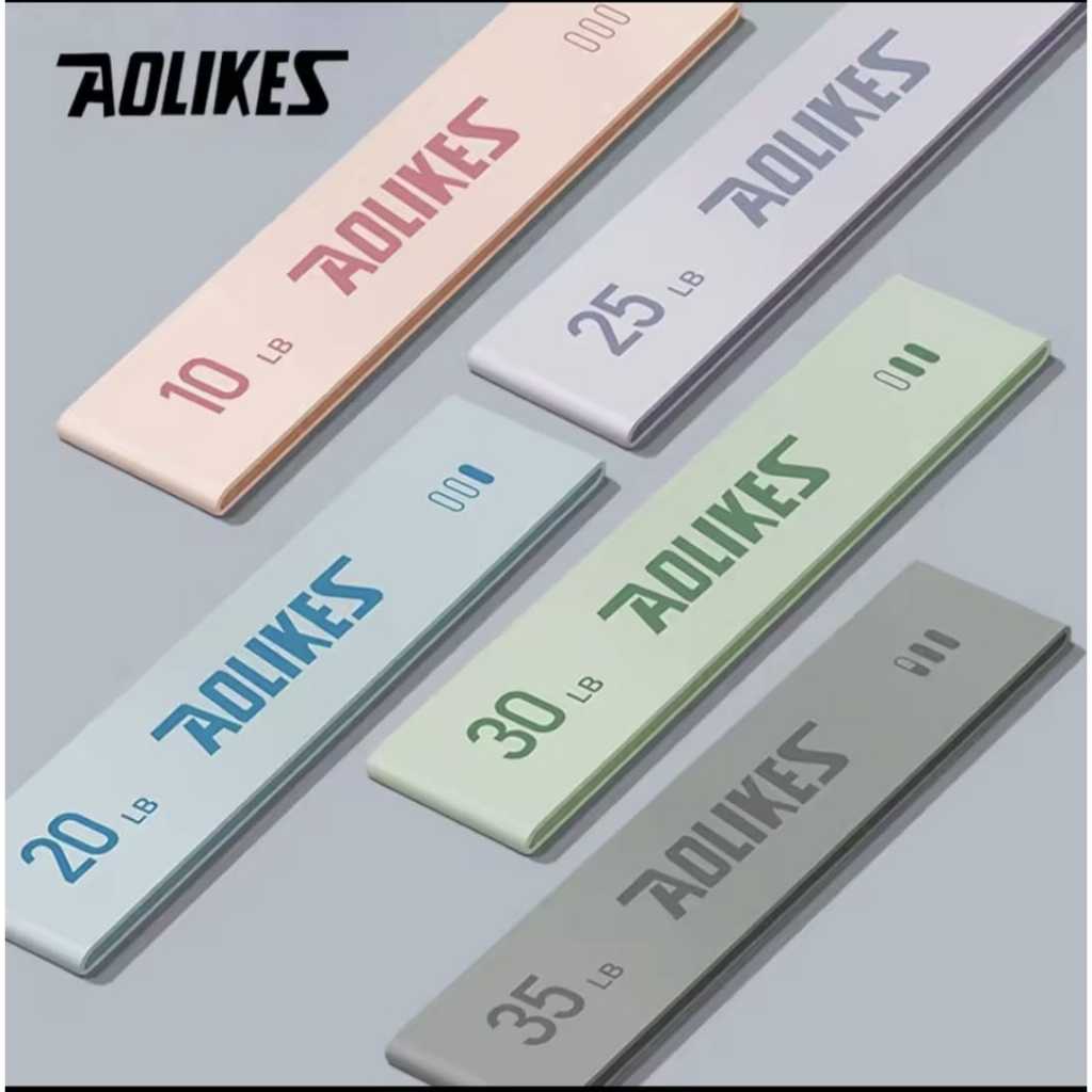 AOLIKES 3611 Resistance Band Set Karet Loop Band Latihan Kaki Paha Bokong Glutes Fitness Gym