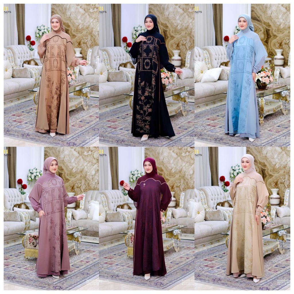 Gamis Dress Terbaru Syabil by ninos design