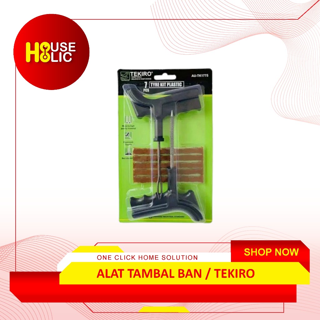 TEKIRO Alat Tubless Ban Set / Alat Tambal Ban / Tools