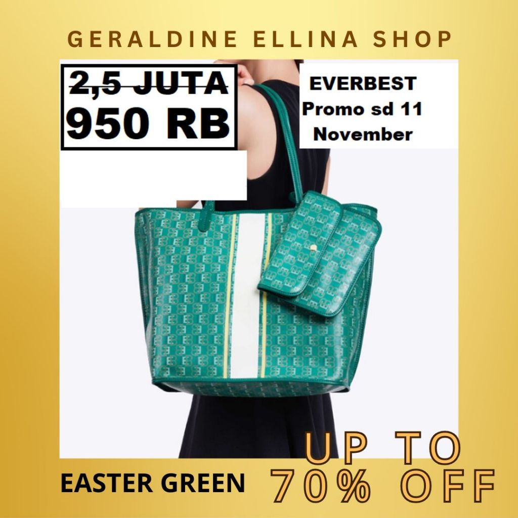 Tas tote bag wanita sale Everbest original 100% seri EASTER