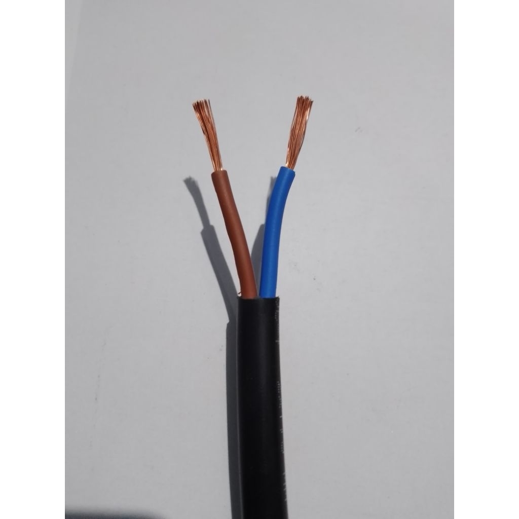 (ECER) Kabel KITANI-Kabel Listrik Serabut Kitani NYLHY 2x0,5mm/ Kabel Serabut warna hitam Kitani isi