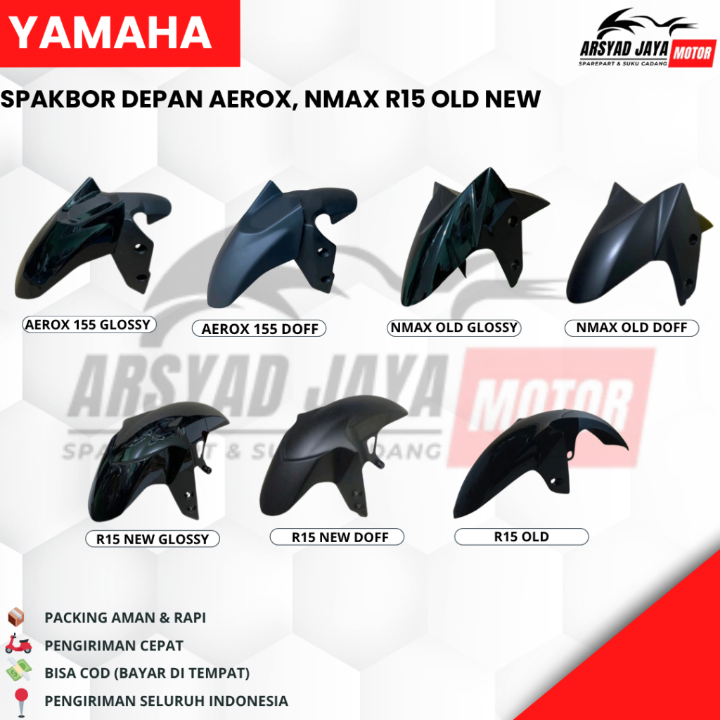 SPAKBOR SLEBOR DEPAN YAMAHA AEROX, NMAX, R15 NEW/OLD ORIGINAL WIN
