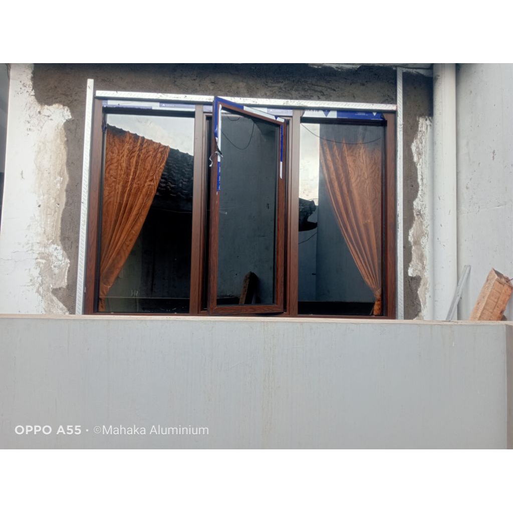 Jendela Casment Aluminium 50cm x 150